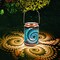 1 Pack Mosaic Solar Lanterns Outdoor Bohemian Solar Lantern Outdoor Waterproof Blue Mosaic Table Light Turkish Moroccan Lamp Mosaic Decorations Yard Patio Table Decor for Garden